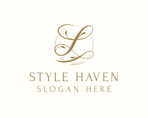Stylist - Elegant Floral Letter L logo design