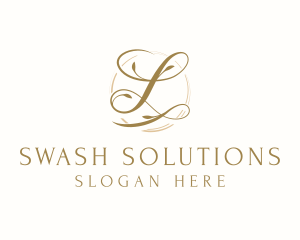 Swash - Elegant Floral Letter L logo design