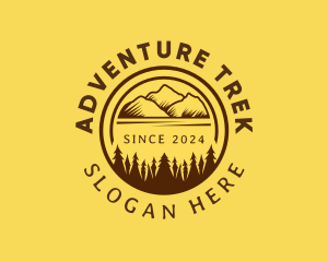 Backpacking - Mountain Adventure Outdoor logo design