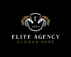 Elegant Elite Horse logo design