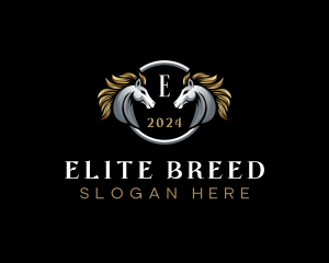 Elegant Elite Horse logo design