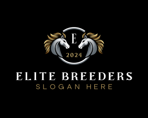 Elegant Elite Horse logo design