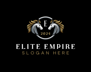 Elegant Elite Horse logo design