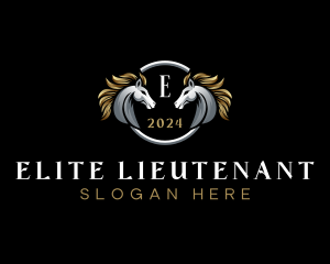 Elegant Elite Horse logo design