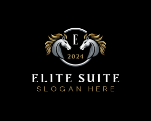 Elegant Elite Horse logo design