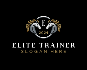 Elegant Elite Horse logo design