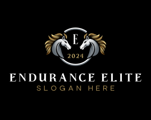 Elegant Elite Horse logo design