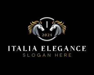 Elegant Elite Horse logo design