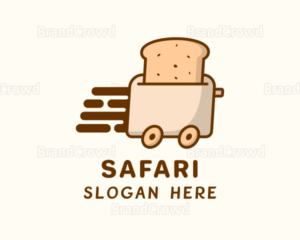 Bread Toaster Delivery Logo