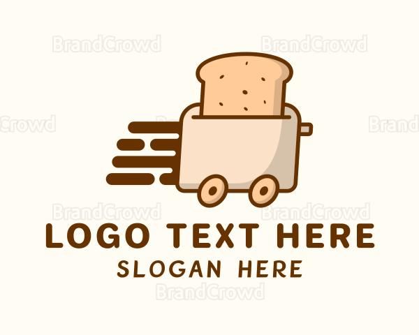 Bread Toaster Delivery Logo