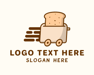 Breakfast - Bread Toaster Delivery logo design