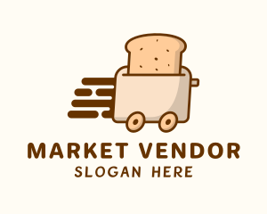 Vendor - Bread Toaster Delivery logo design