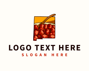 Map - New Mexico Food Cuisine logo design