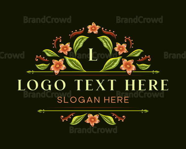 Flower Boutique Florist Logo