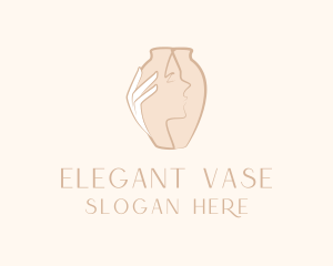 Vase - Woman Vase Beauty logo design