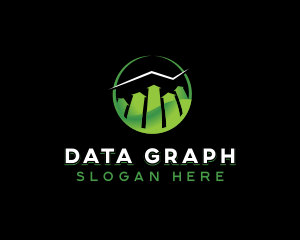 Business Graph Statistics logo design