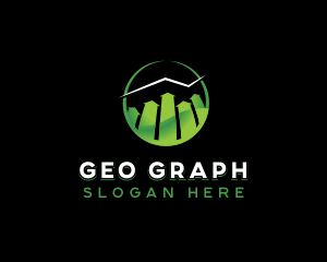 Business Graph Statistics logo design