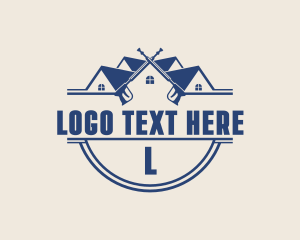 House - Roof Pressure Washing logo design