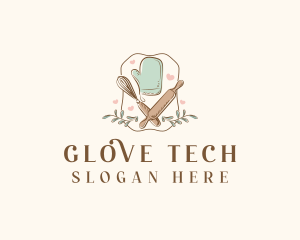 Glove - Whisk Baking Mitten logo design