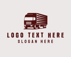 Trucker - Rustic Courier Trucking logo design