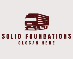 Trucker - Rustic Courier Trucking logo design
