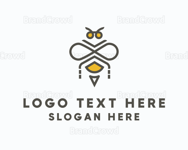 Modern Bee Infinity Logo