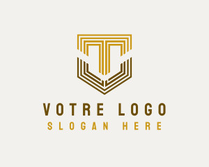 Strategist - Creative Shield Company Letter T logo design