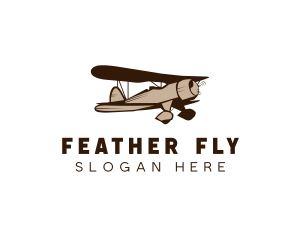 Propeller Plane Aircraft logo design