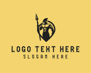 Titan - Strong Spartan Warrior Titan logo design
