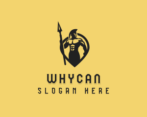 Strong Spartan Warrior Logo