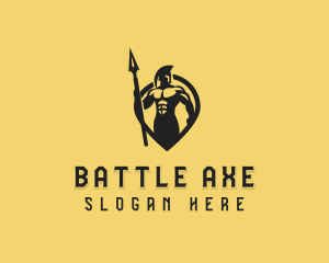 Warrior - Strong Spartan Warrior logo design