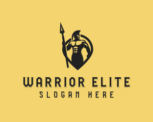 Strong Spartan Warrior logo design