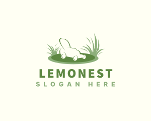 Garden Grass Lawn Mower  Logo