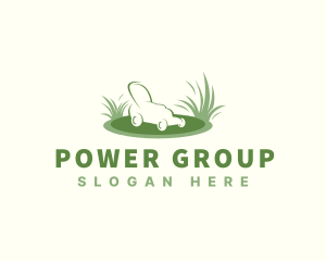 Garden Grass Lawn Mower  Logo