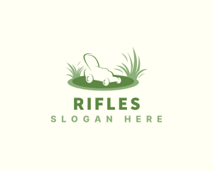 Garden Grass Lawn Mower  Logo