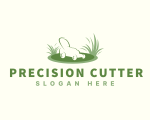 Garden Grass Lawn Mower  logo design