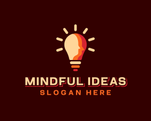 Light Bulb Mind logo design