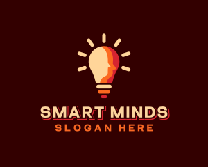 Light Bulb Mind logo design