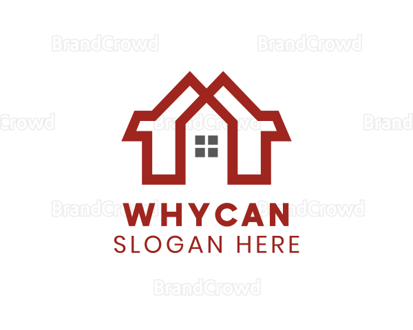 Red Duplex House Logo