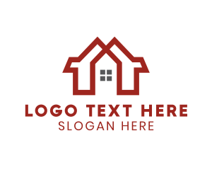 Developer - Red Duplex House logo design
