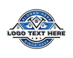 Refurbish - Construction Roofing Hammer logo design