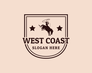 Western Rodeo Cowboy logo design