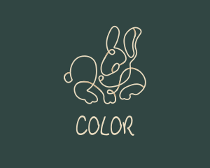 Pet Shop - Tiny Bunny Monoline logo design