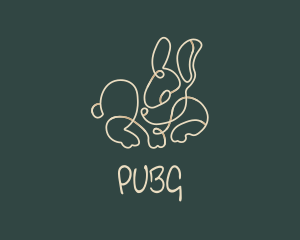 Pet - Tiny Bunny Monoline logo design