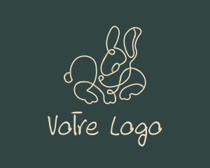 Infinity Sign - Tiny Bunny Monoline logo design