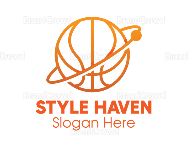 Basketball Sport Planet Logo