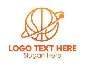 Sports Network - Basketball Sport Planet logo design