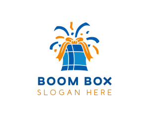 Birthday Party Gift Box logo design