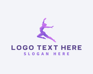 Ballet - Woman Dance Gymnastics logo design