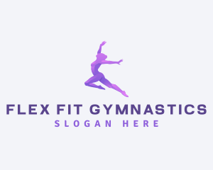 Gymnastics - Woman Dance Gymnastics logo design